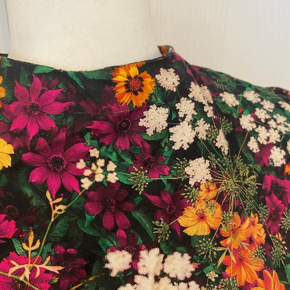 Desigual Womens Floral Cropped Longsleeve Blouse - Picture 2 of 10